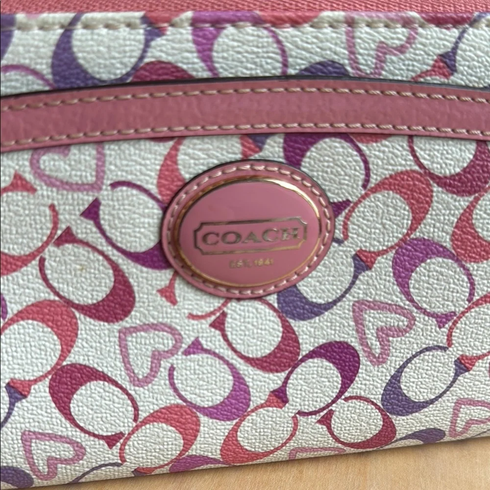 Coach Pink and‎ Purple Women's Wristlet